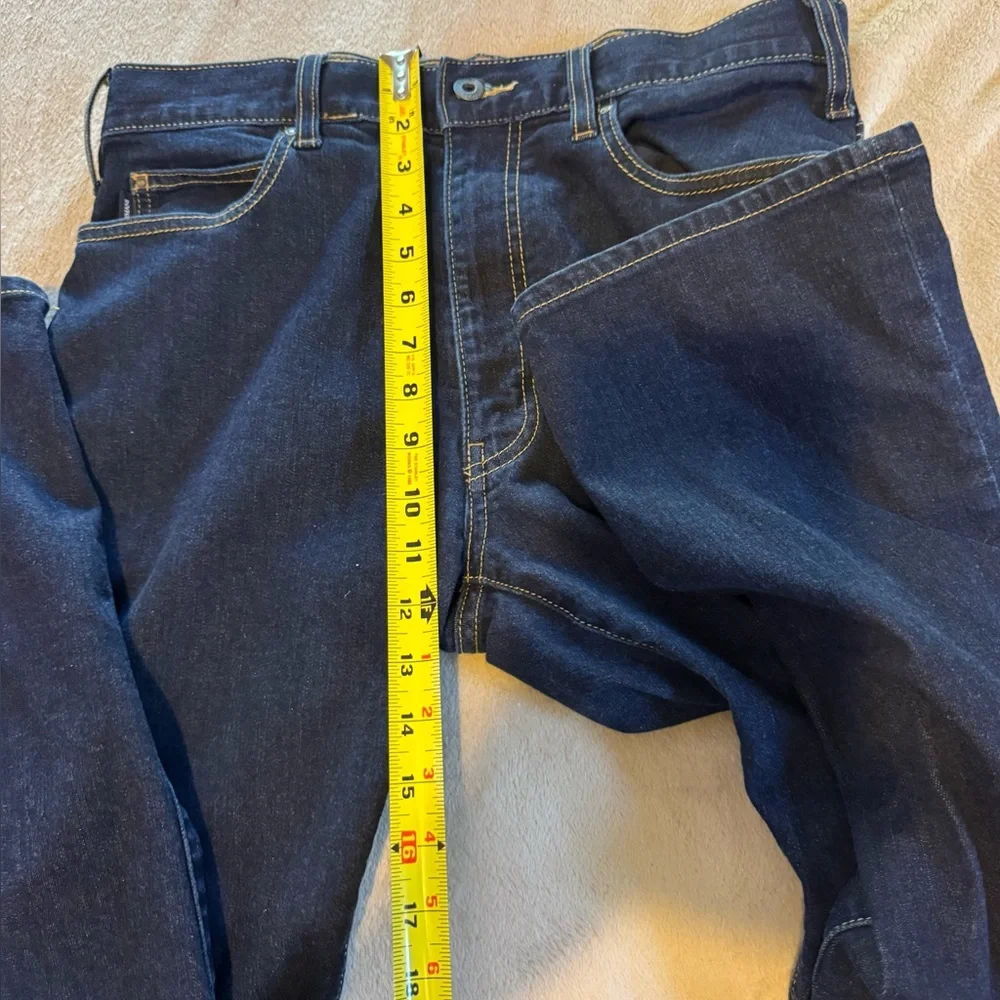 Armani Jeans Mens J31 Regular Fit Straight Leg Denim 33  Dark Blue Work Casual - Picture 9 of 11